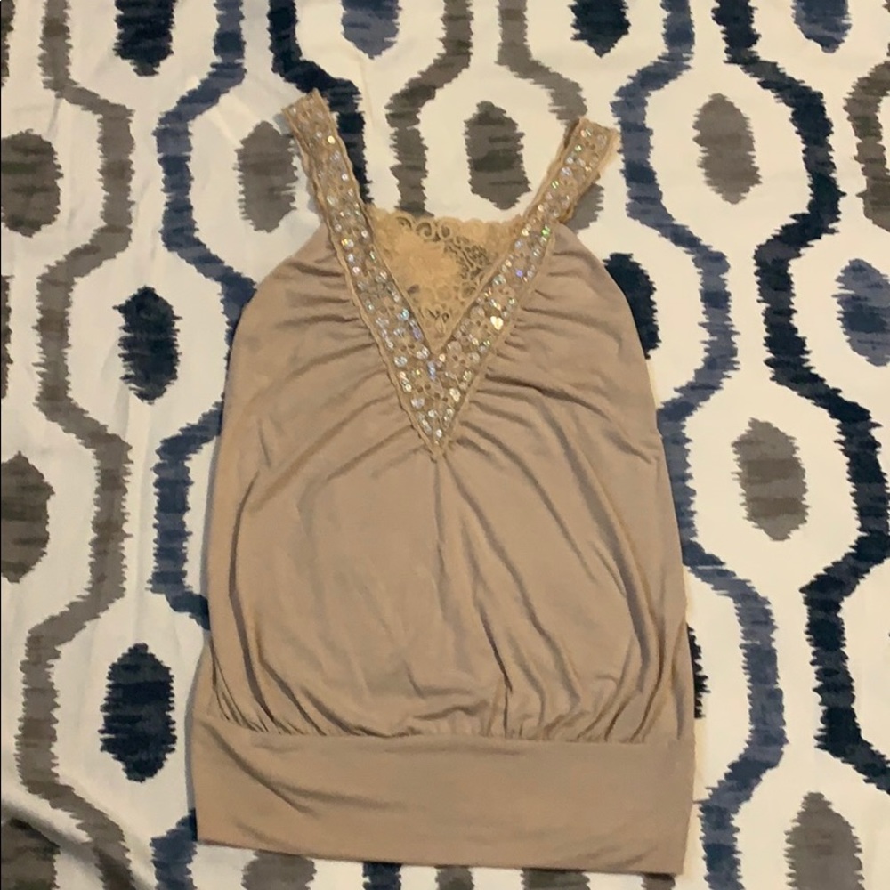 Tan First Layer Fitted Cami Size M